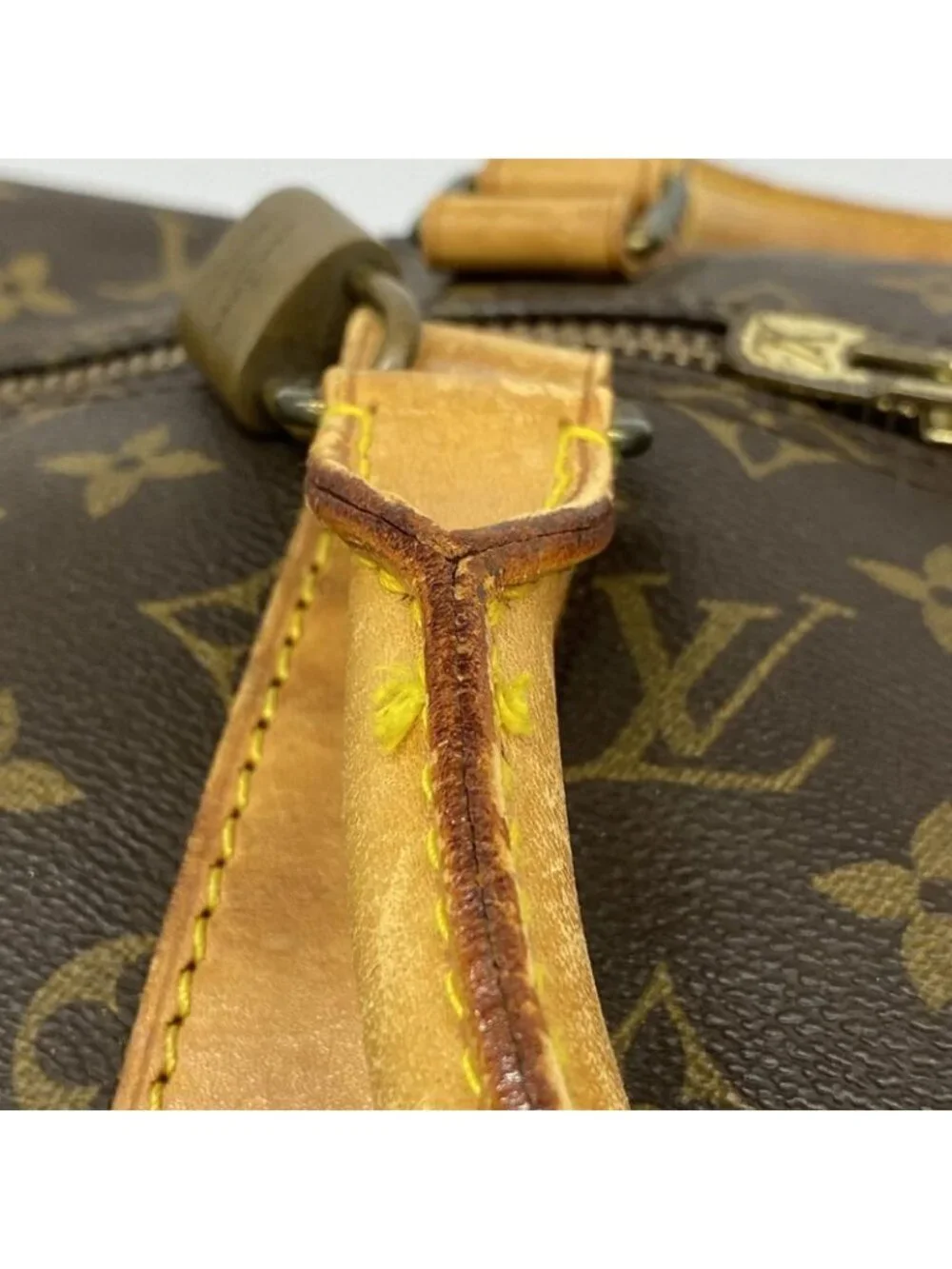 Louis Vuitton Boston Bag Monogram Keepall Bandouliere 50 Brown - Picture 9 of 10